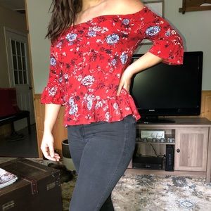 Off the shoulder shirt